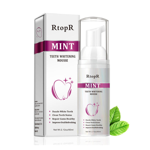 Mint Cleansing Mousse White Teeth 60ml Foam Toothpaste