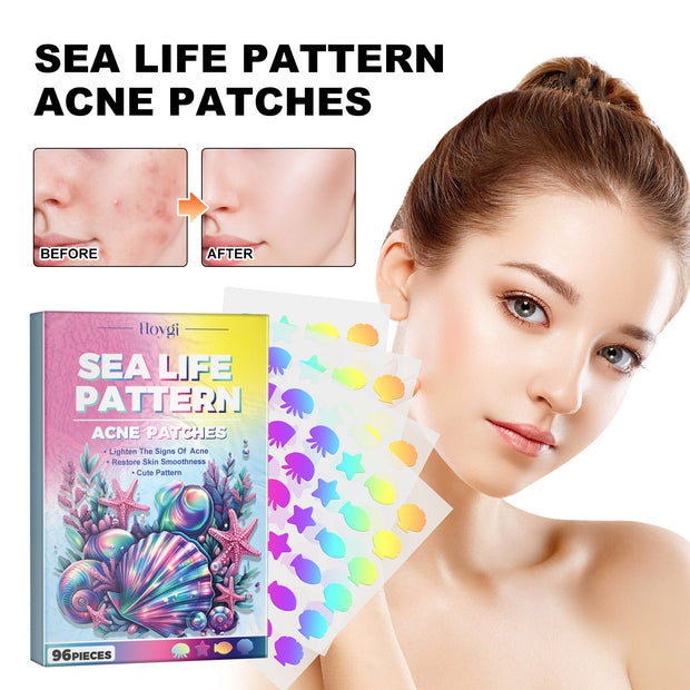 Hoygi Cute Colorful Acne Patches Reduce Acne & Pimples Anti-Dryness Deep Hydration Facial Cleansing